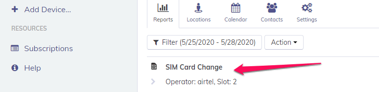 Hoverwatch SIM Card Change Alert