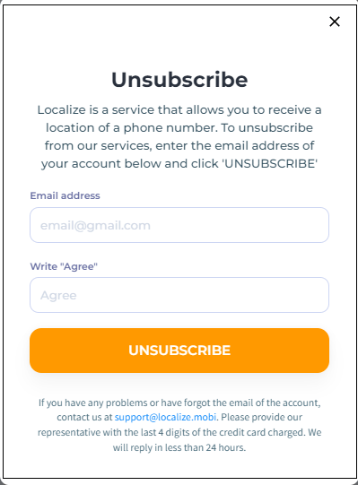 Cancel Subscription