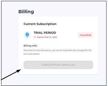 Verify cancellation