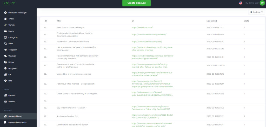 Internet Use Monitoring