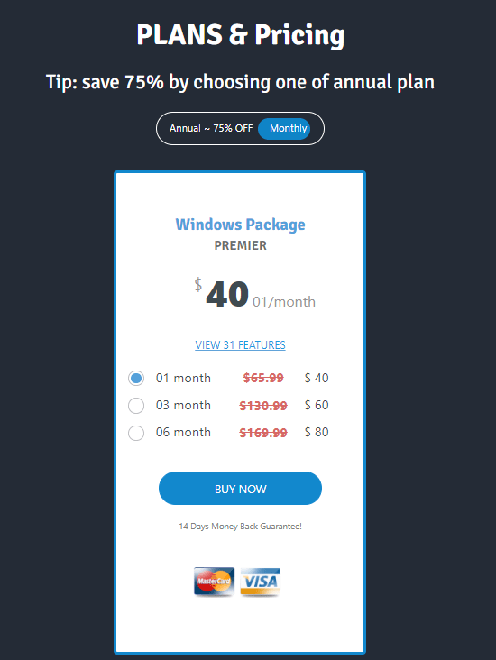 Windows price