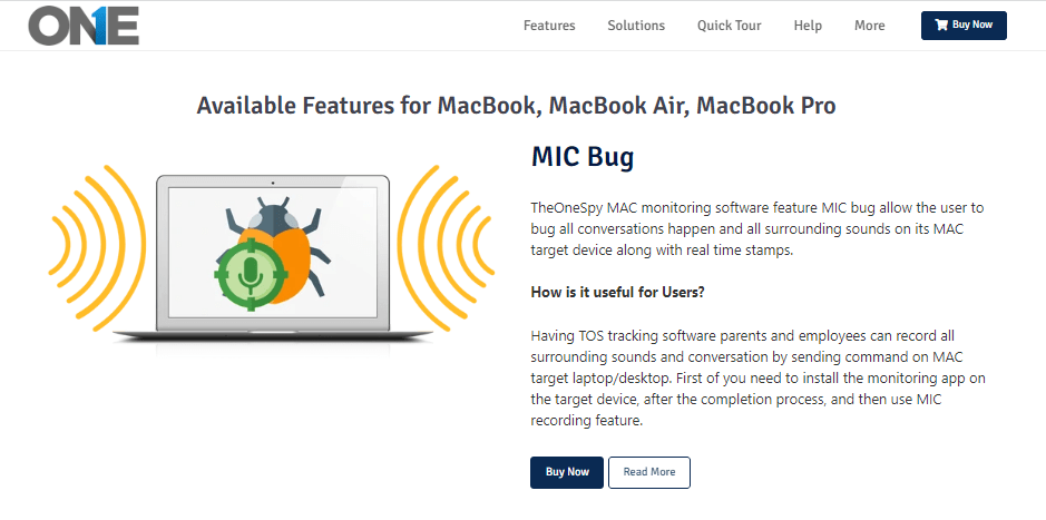 TheOneSpy review on MAC Features