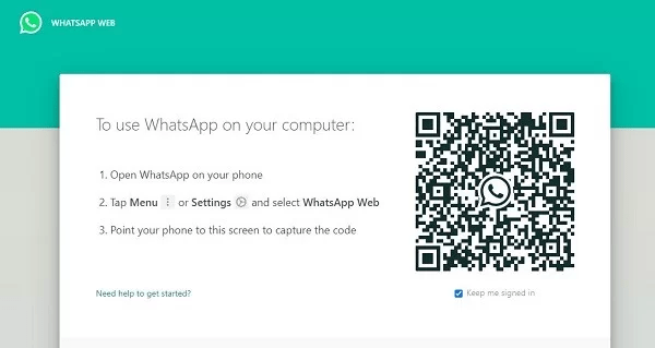  WhatsApp web QR code