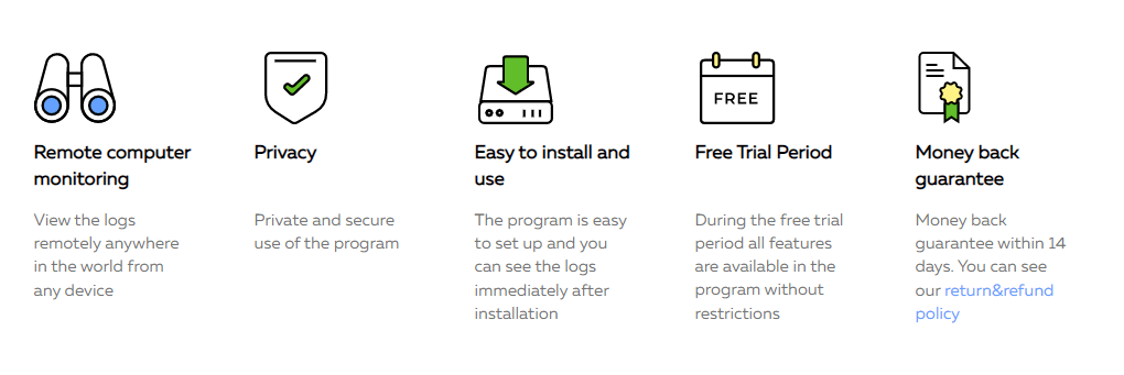 Spyrix Key Features