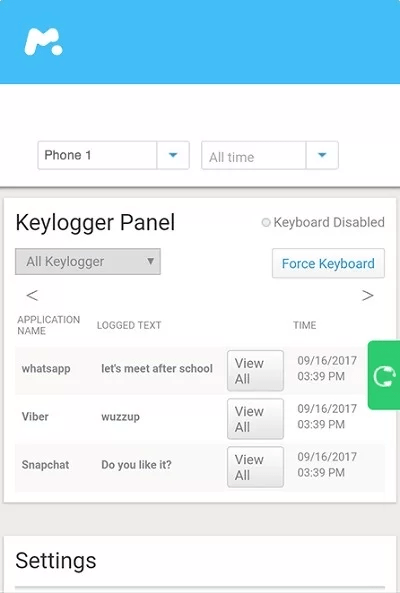 mspy keylogger panel