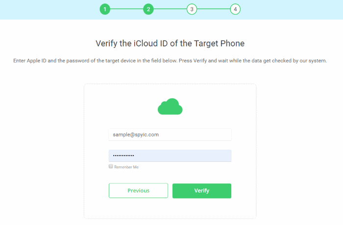 provide iCloud credentials for iPhone