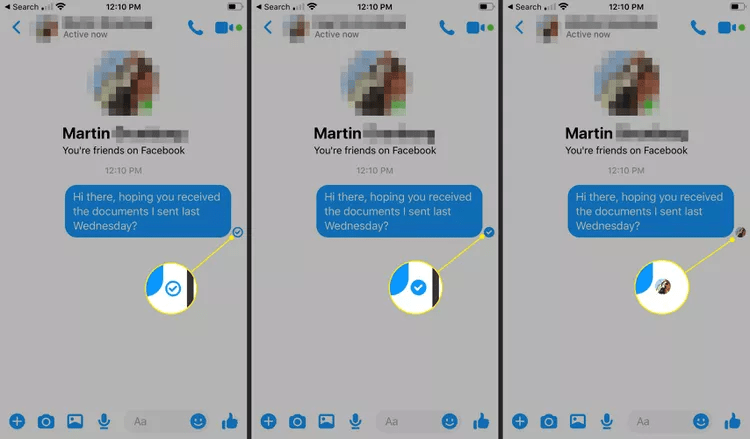 Facebook Messenger Read Indicators