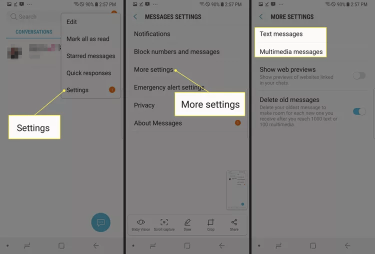 enable read receipts on Android phones