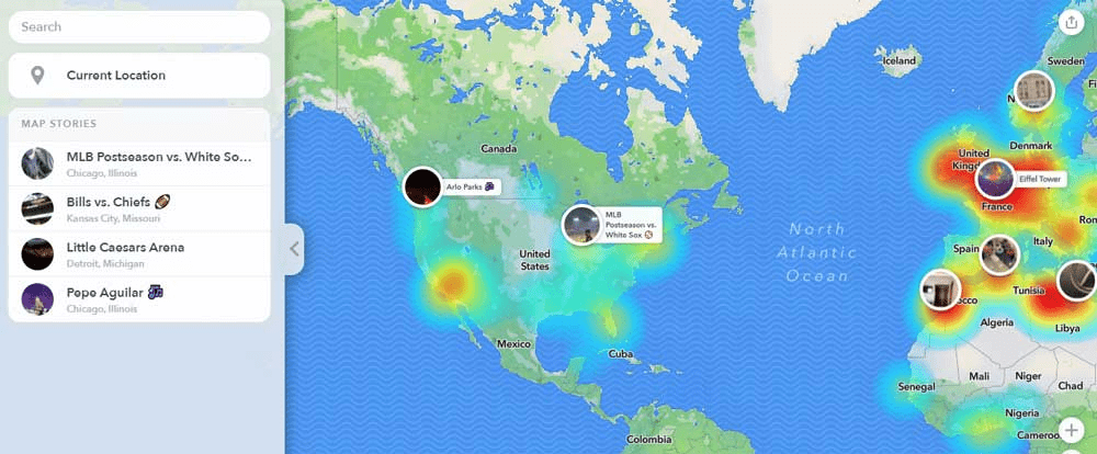 Using Snap Map as a Snapchat viewer 