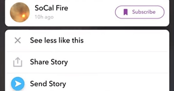 Sharing Snapchat stories via email