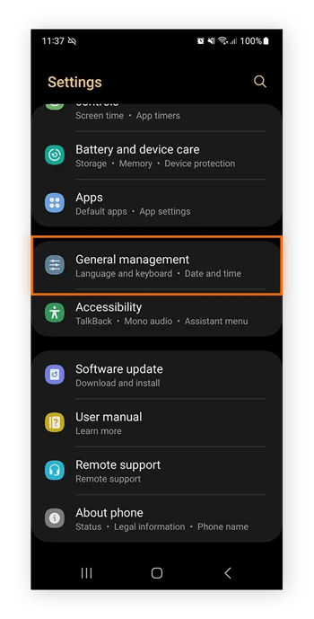 Look for "General Management" or something similar