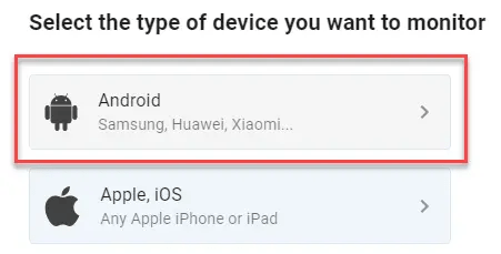 Select Device Type