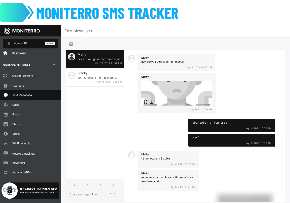 Moniterro SMS Monitoring