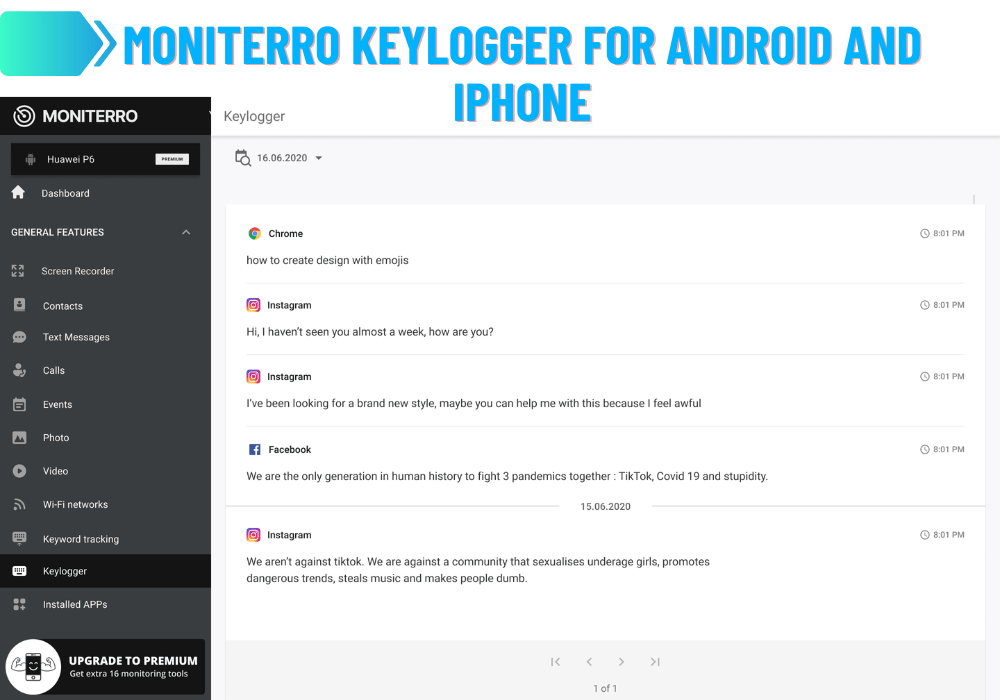 Moniterro Keylogger